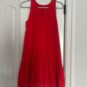 A New Day Bold Red V-Neck Top